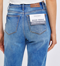 Load image into Gallery viewer, Judy Blue Denim Mid-Rise Rigid Magic Release Hem Boyfriend

