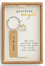 Load image into Gallery viewer, Guardian Angel Key Ring - Heart
