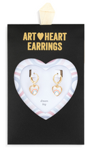 Load image into Gallery viewer, Art Heart Earrings | Dream Big
