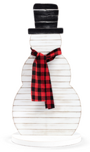 Load image into Gallery viewer, Wood Adjustable Tabletop Snowman
