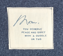 Load image into Gallery viewer, Dear You Collection Blue Mom Cuddle Blanket
