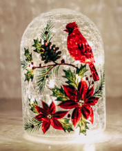 Load image into Gallery viewer, Cardinal Cloche with Led String Lights
