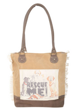Load image into Gallery viewer, Rescue Me Two Tone Shoulder Bag
