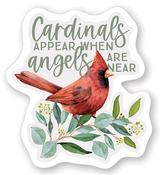 Angels Appear Cardinal Sticker