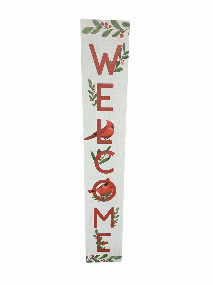 Welcome Cardinals Porch Board