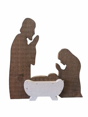 Small Wooden Nativity