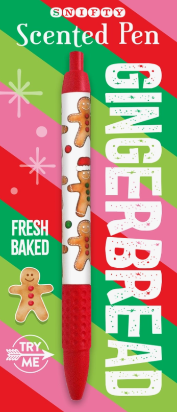 Gingerbread Holiday Scented Pen Carded