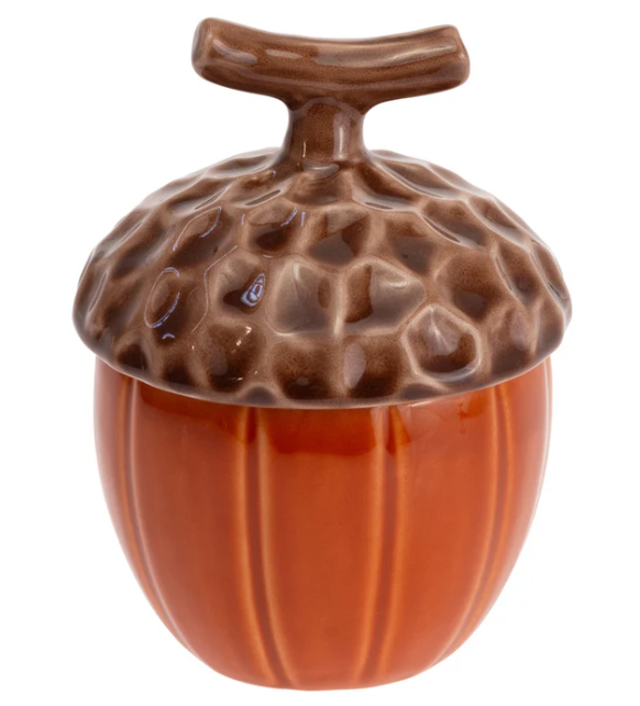 Spicy Orange Acorn Covered Jar