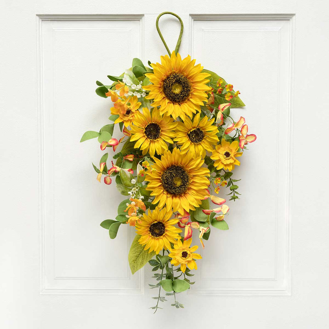 Sunflower and Daisy Hanging Bough