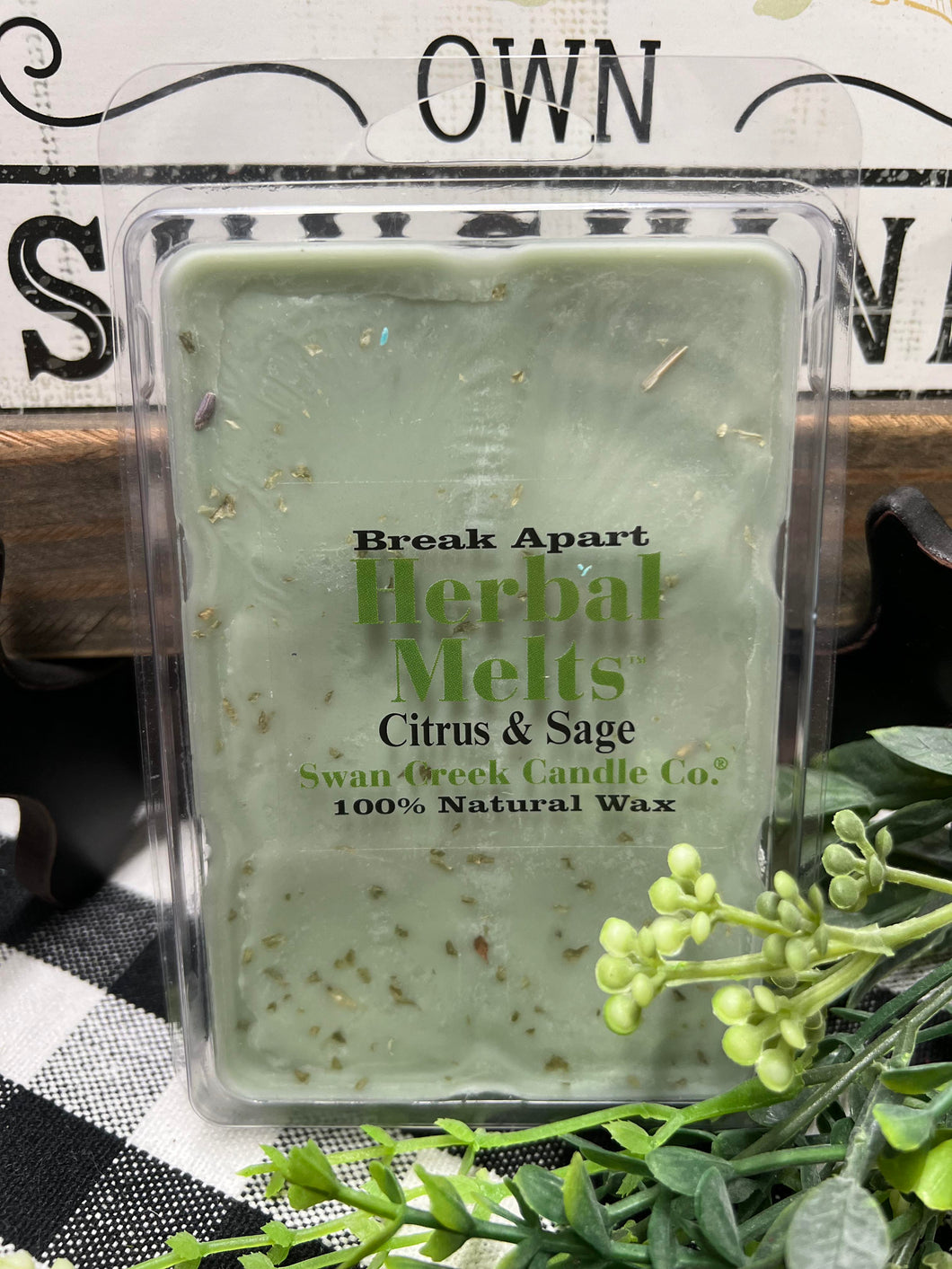 Swan Creek Candle Co. Citrus & Sage Herbal Melts