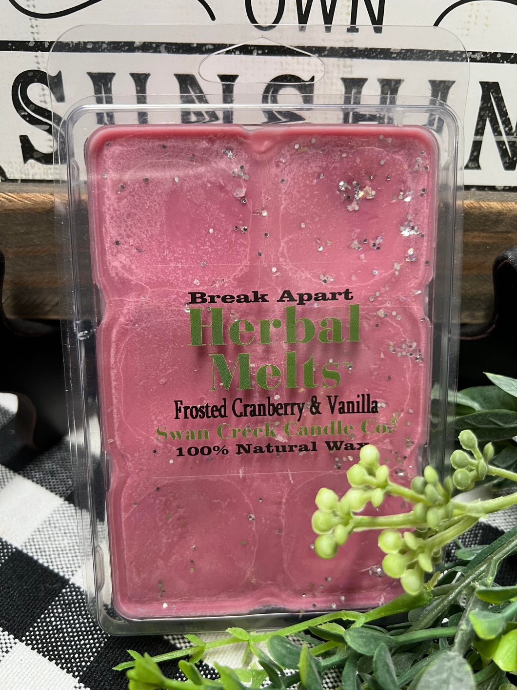 Swan Creek Candle Co. Frosted Cranberry & Vanilla Herbal Melts