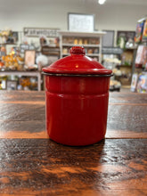 Load image into Gallery viewer, Swan Creek Candle Co. Holiday Enamelware Canister -  15 oz.
