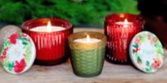 Swan Creek Candle Co. Joyful Holiday Frosted Small Vase