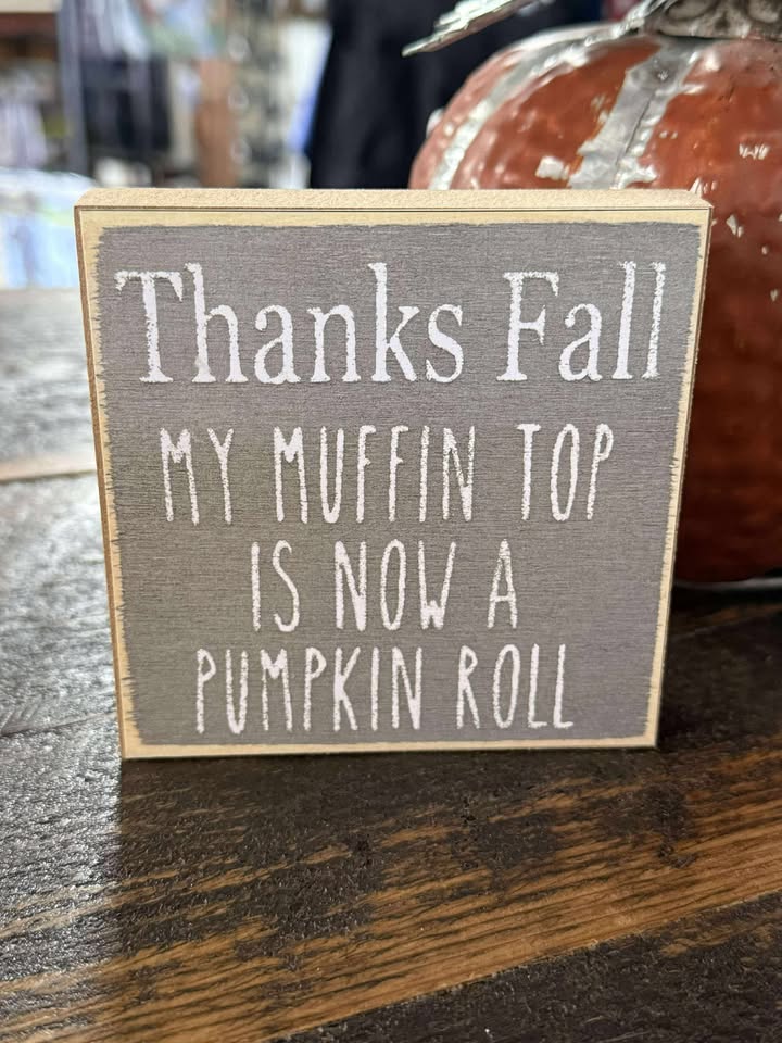 Thanks Fall Block Sign
