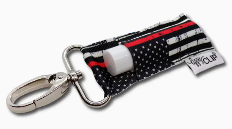 Thin Red Line Lippyclip® Lip Balm Holder