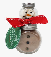 Load image into Gallery viewer, 2 Stack Glass Jar - Snowman Cocoa Set
