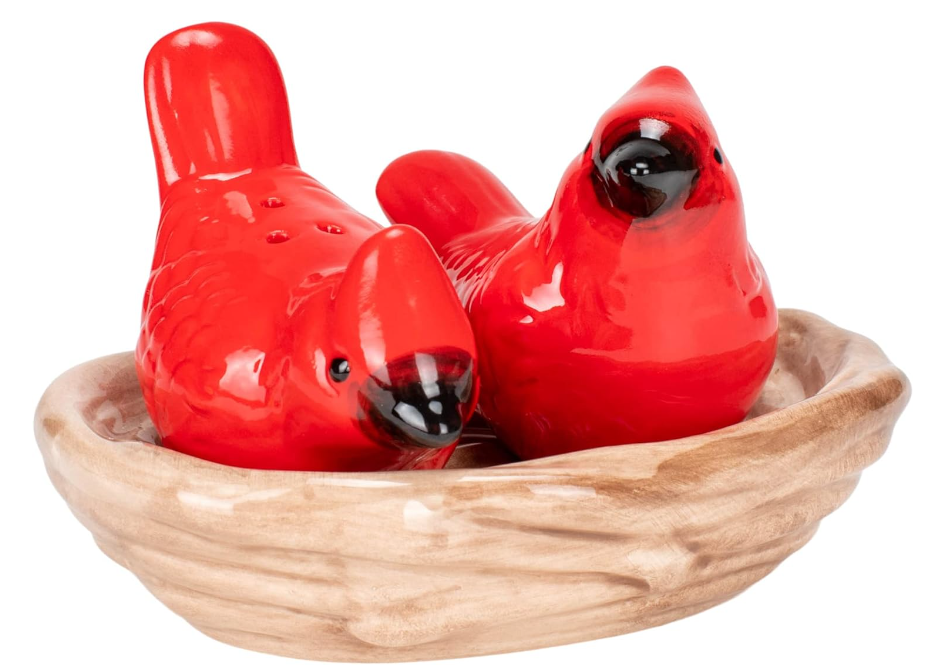 Cardinal Salt & Pepper Shakers with Nest Tray