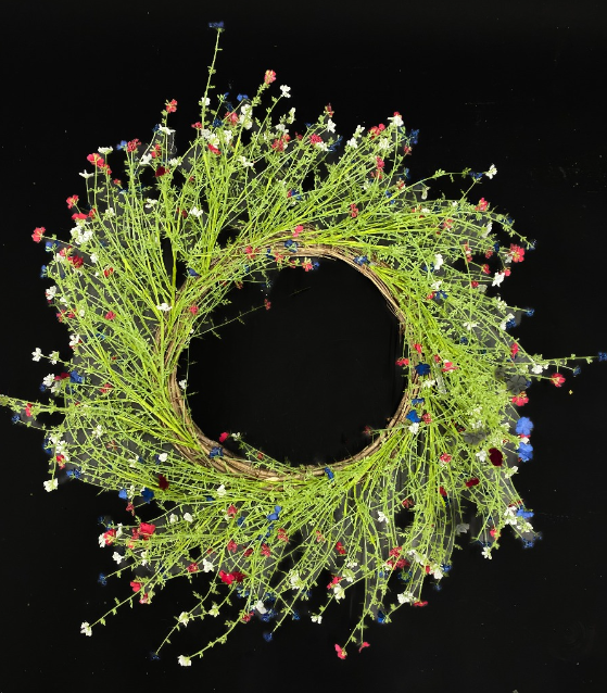 Fireworks Wreath 24in