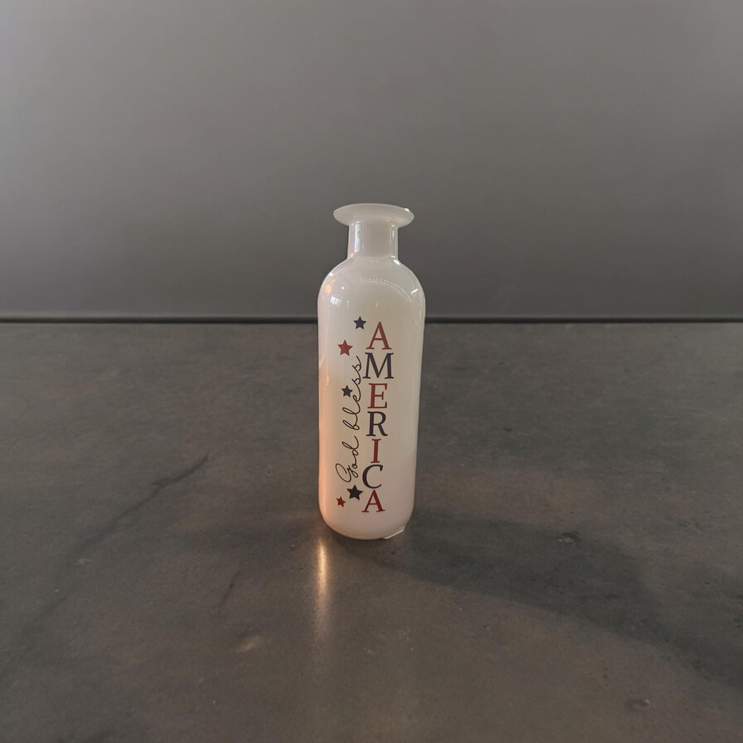 Short Americana Glass Jar