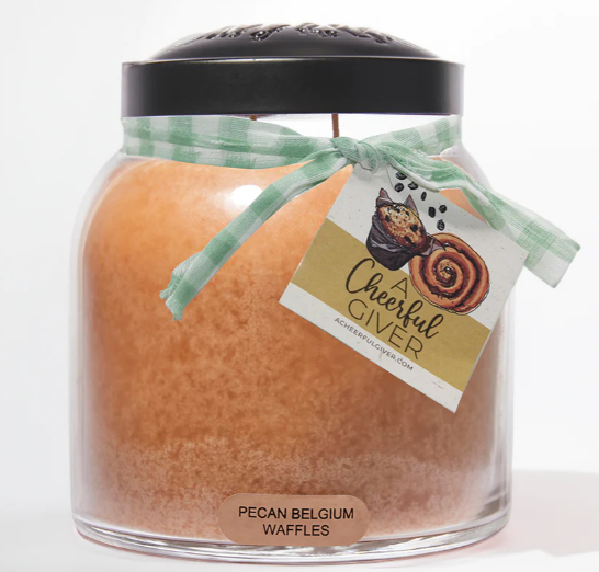 Pecan Belgium Waffles Papa Jar Candle