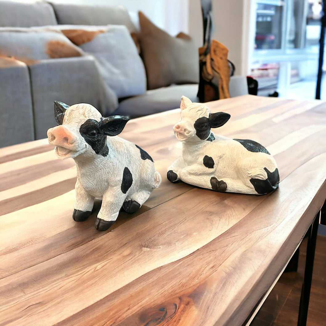 Baby Cow Resin Figurines