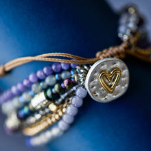 Load image into Gallery viewer, Beaded Love Bracelet - Indigo - Jewelry

