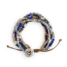 Load image into Gallery viewer, Beaded Love Bracelet - Indigo - Jewelry
