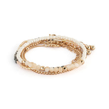 Load image into Gallery viewer, Bracelet Set of 5 - Rose Cloud Gold
