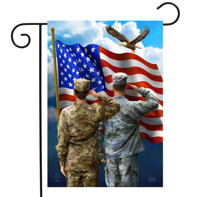 America's Heroes Garden Flag