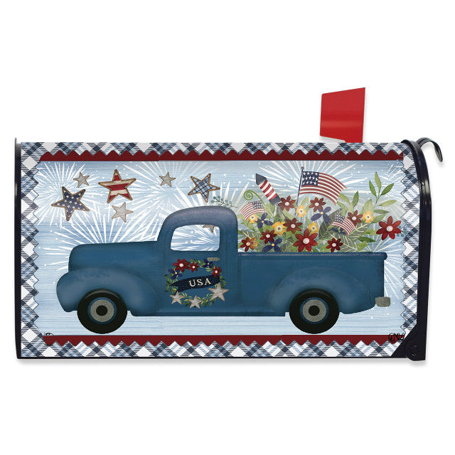 Celebrate America Pickup Mailbox Cover