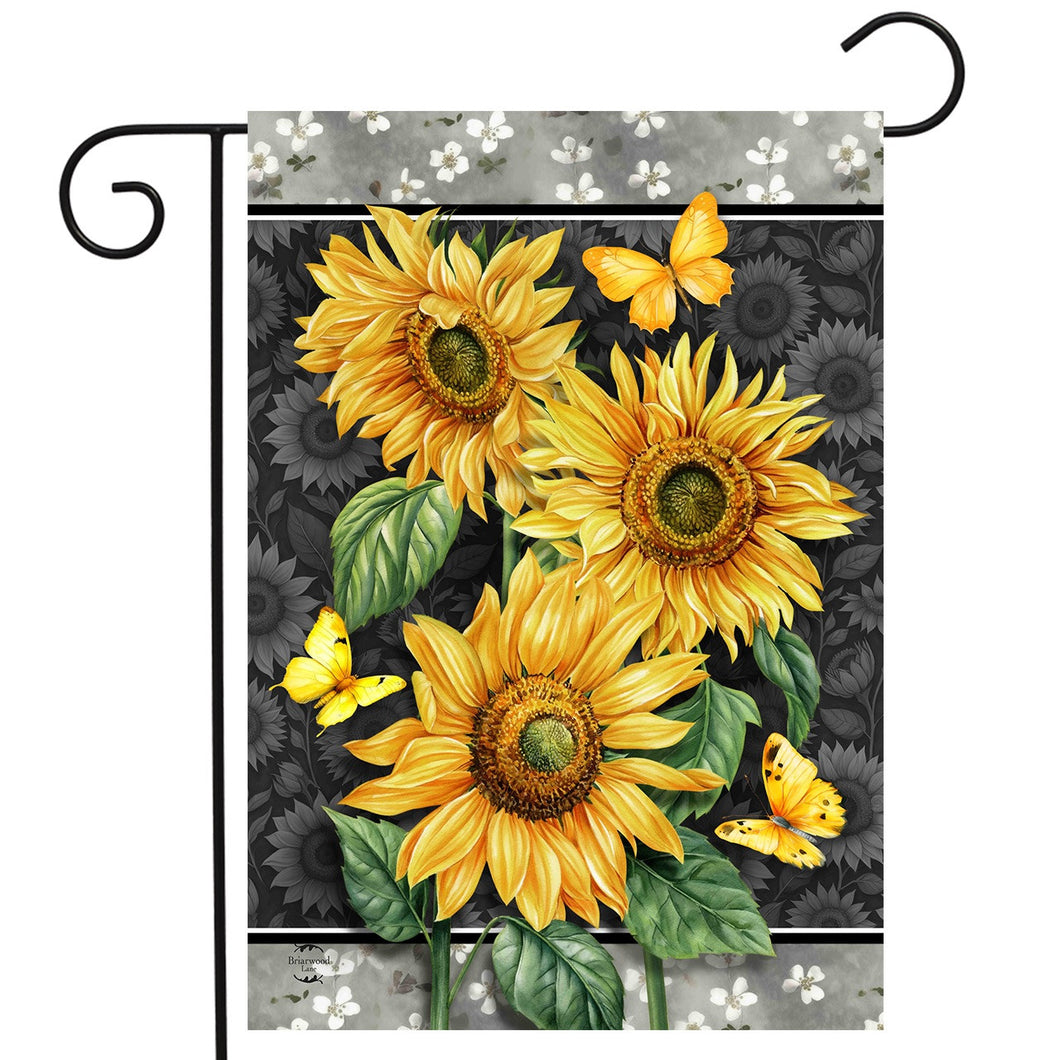 Elegant Sunflowers Garden Flag