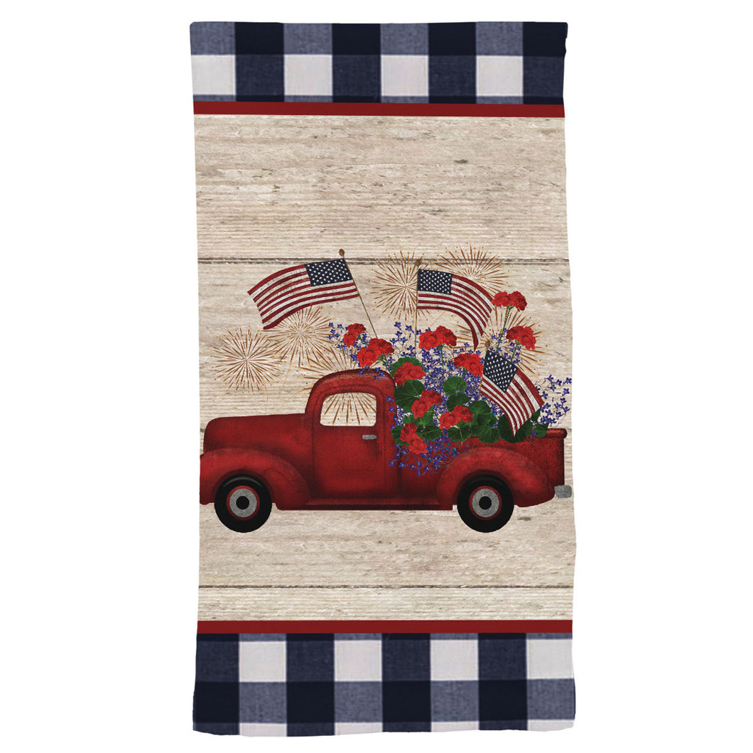 Stars and Stripes Truck Hand Towel