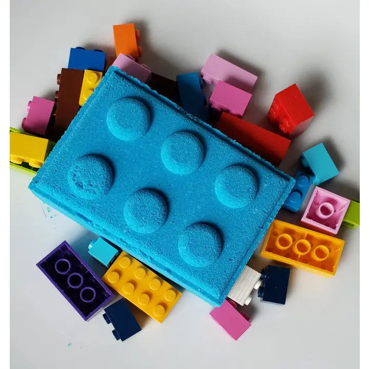 Building Block Lego Bath Bomb with Surprise Toy Car