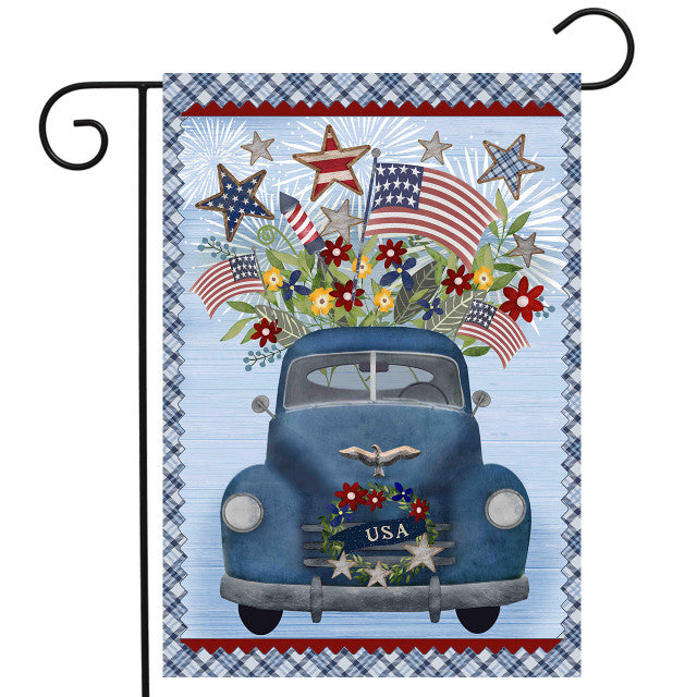 Celebrate America Pickup Garden Flag