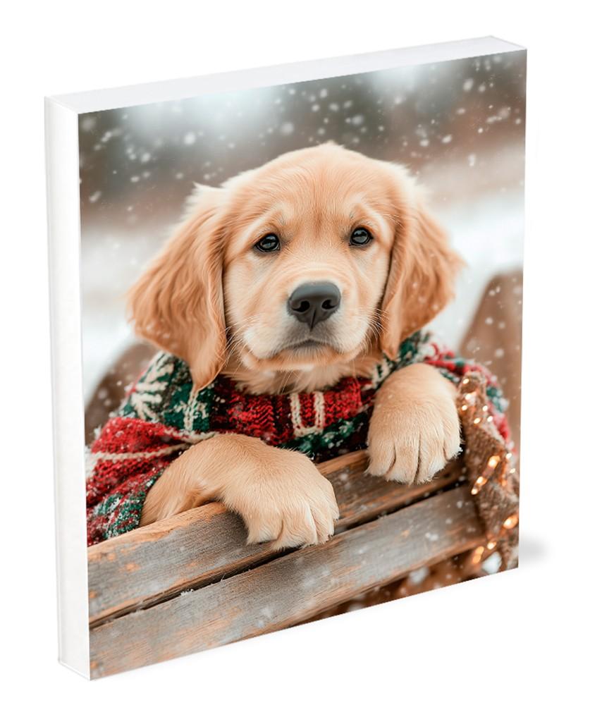 Christmas Pup Shelf Sitter