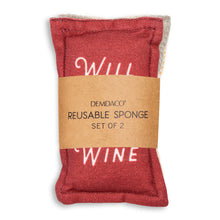 Load image into Gallery viewer, Clean For Wine Kitchen Sponge - Set of 2
