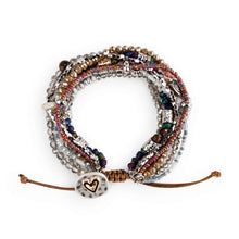 Load image into Gallery viewer, Beaded Love Bracelet - Gray - Jewelry
