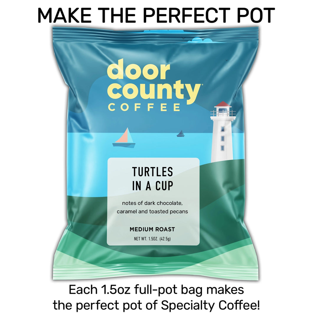 Door County Turtles In a Cup Single Serve Ground Coffee