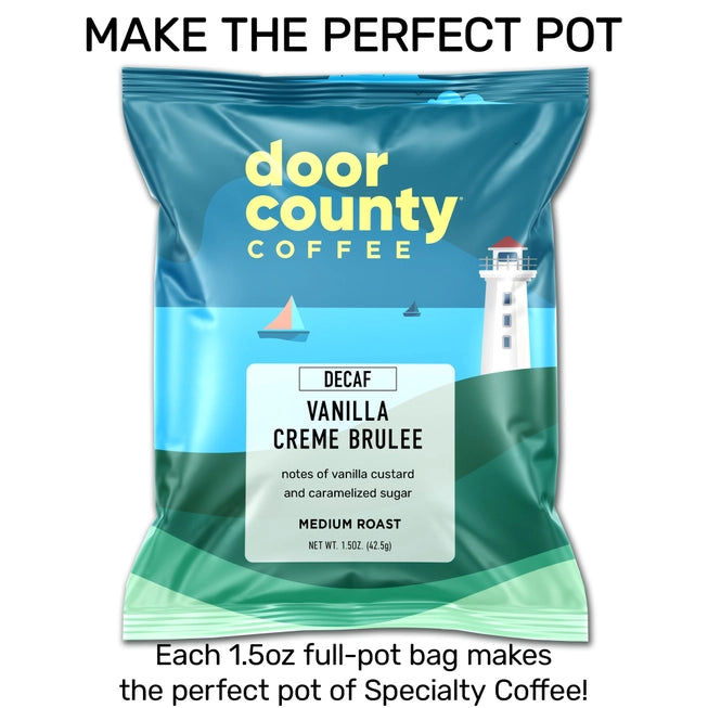 Door County Vanilla Creme Brulee Single Serve Ground Coffee (Copy)