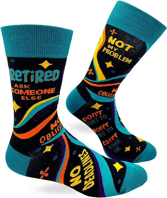 Retired Ask Someone Else Men's Crew Socks