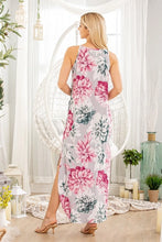 Load image into Gallery viewer, Floral Maxi Dress with Side Slit

