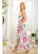 Load image into Gallery viewer, Floral Maxi Dress with Side Slit
