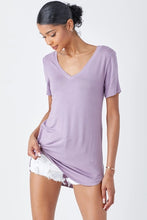 Load image into Gallery viewer, Heavy Rayon Solid V-Neck Top
