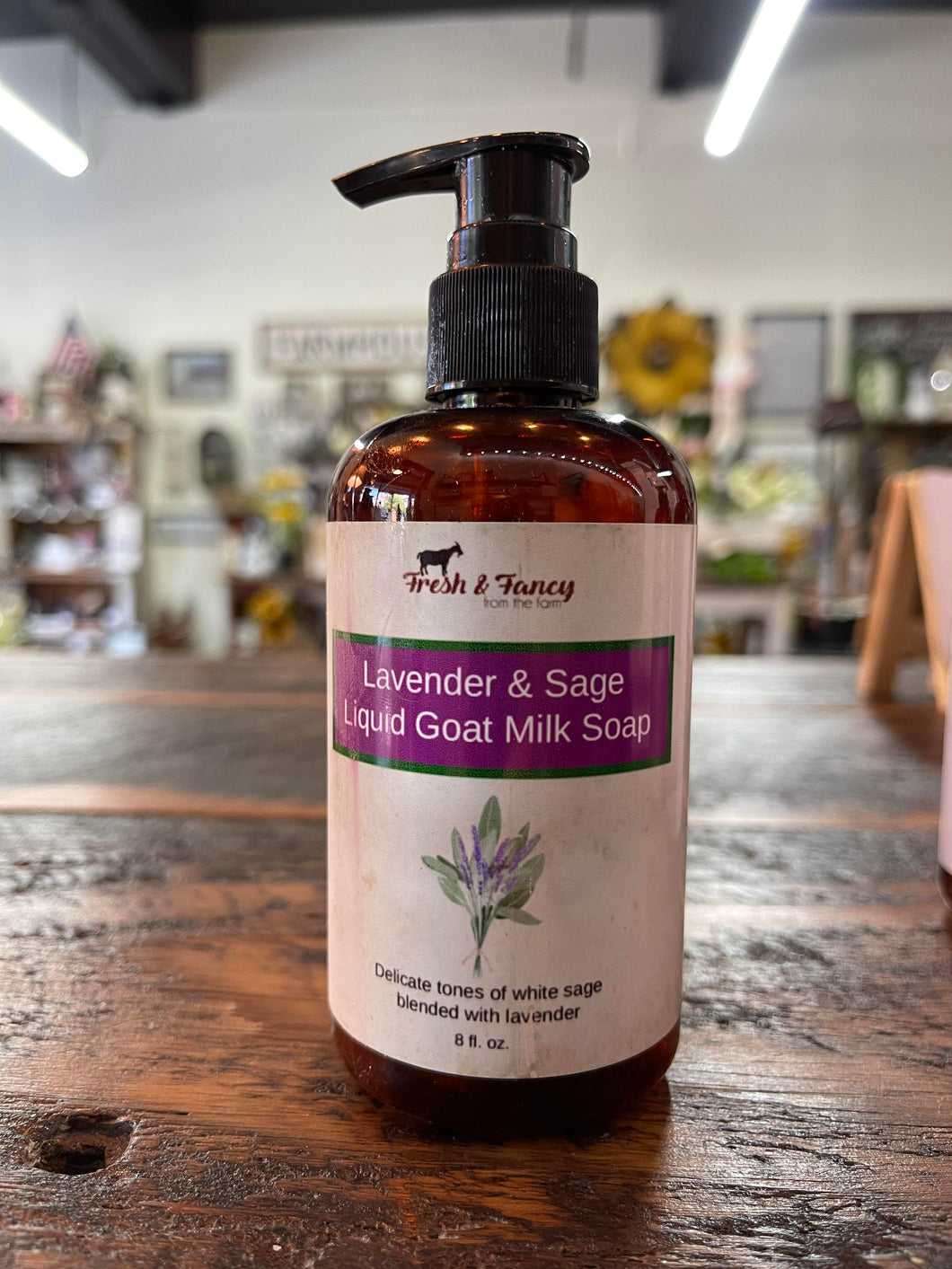 Lavender & Sage Liquid Goat Milk Soap