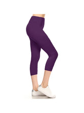 Load image into Gallery viewer, 3&quot; Yoga Band Buttery ONE SIZE Soft Capri Leggings
