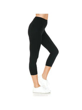 Load image into Gallery viewer, 3&quot; Yoga Band Buttery ONE SIZE Soft Capri Leggings
