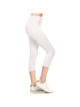 Load image into Gallery viewer, 3&quot; Yoga Band Buttery ONE SIZE Soft Capri Leggings
