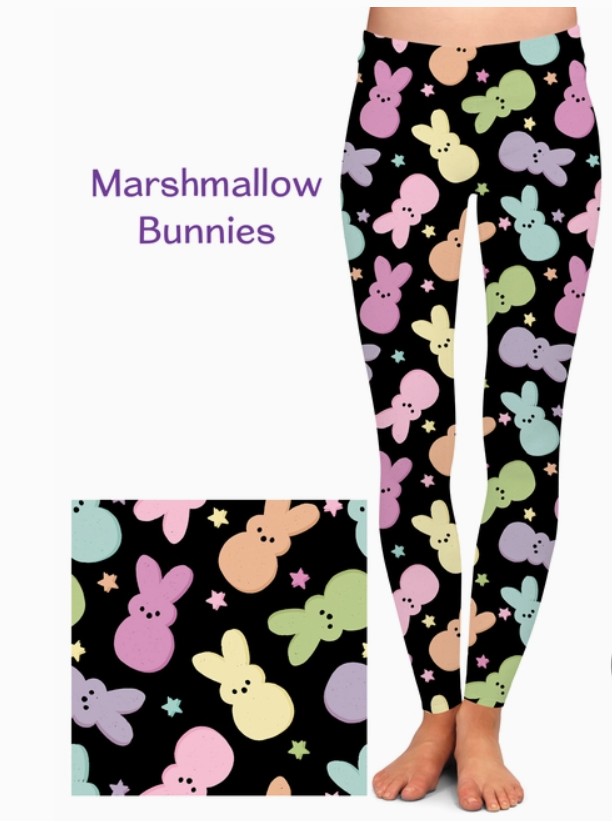 Marshmallow Bunnies Leggings