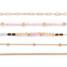 Load image into Gallery viewer, Bracelet Set of 5 - Multicolor Gold
