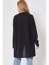 Load image into Gallery viewer, Open Front Long Sleeve Cardigan Black
